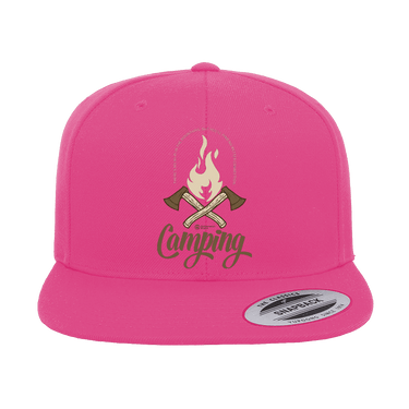 Axes Embroidered Flat Bill Cap